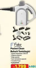 FAKİR POCKET CLEAN BUHARLI TEMİZLEYİCİ fiyat ve kampanya bilgisi